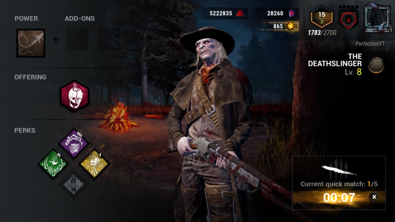 Deathslinger Gameplay w/ Mori! - Dead By Daylight Netease Mobile