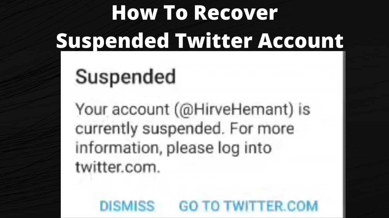 How To Recover Suspended Twitter Account || Active Suspended Twitter Account || #shorts #TechHirve