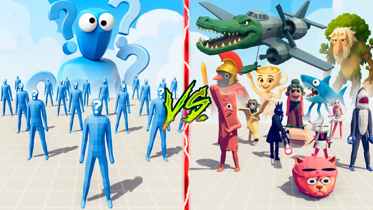 BRAINROT MEME TEAM vs RANDOM UNITS TEAM 🔥 Totally Accurate Battle Simulator TABS