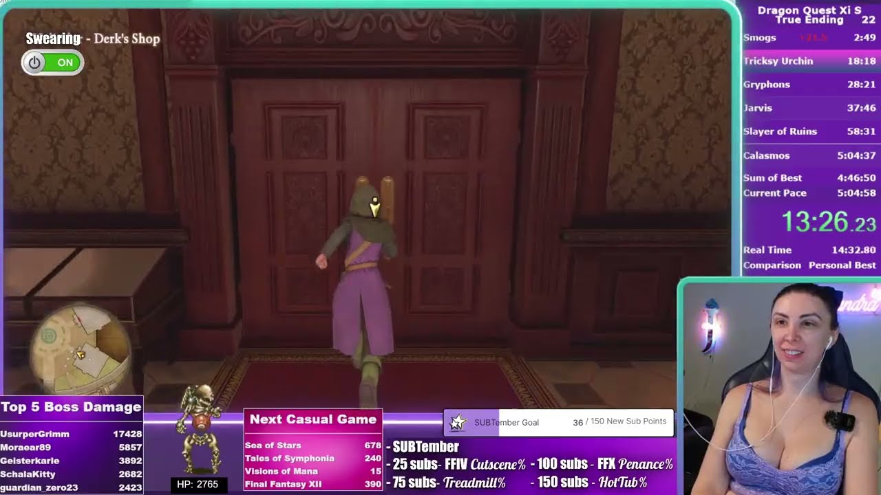 New PB: 5:00:49 - DQXI True Ending PC - Real time: 5:25:12