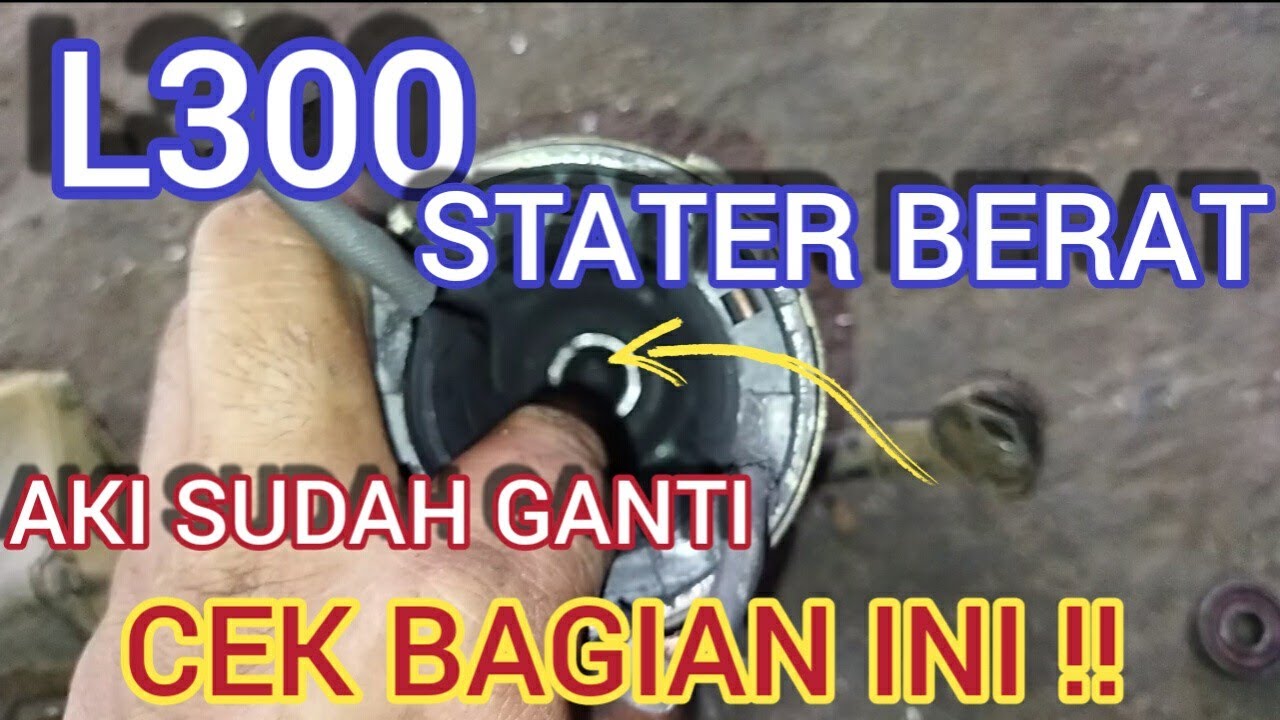 Cause of L300 STARTER is HEAVY even though the battery has been replaced
