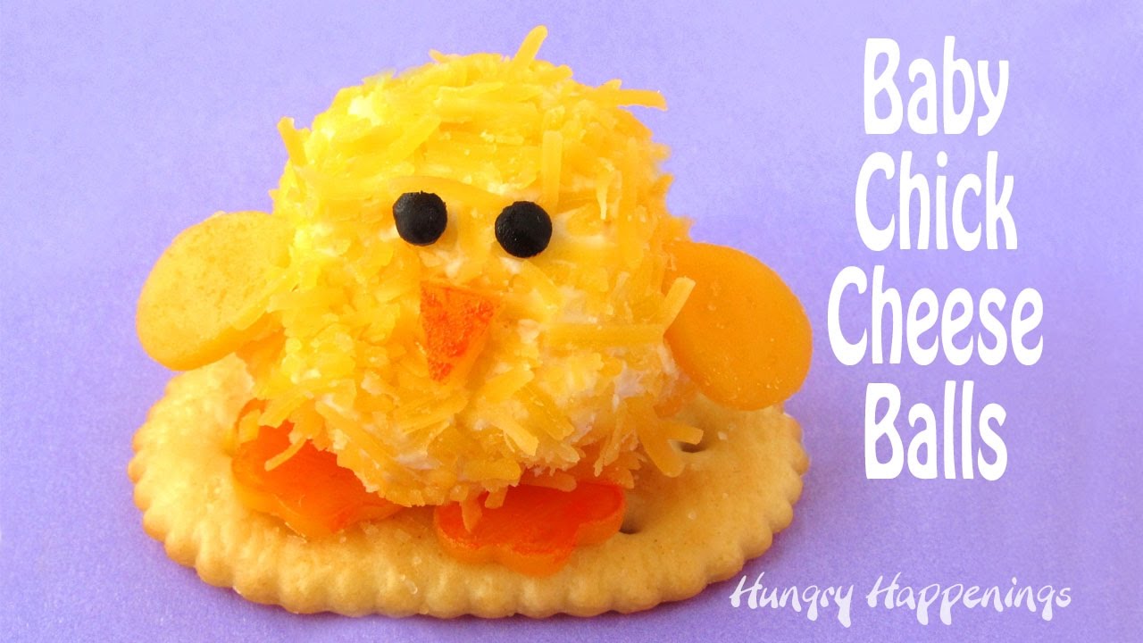 Baby Chick Cheese Balls Easter Appetizer