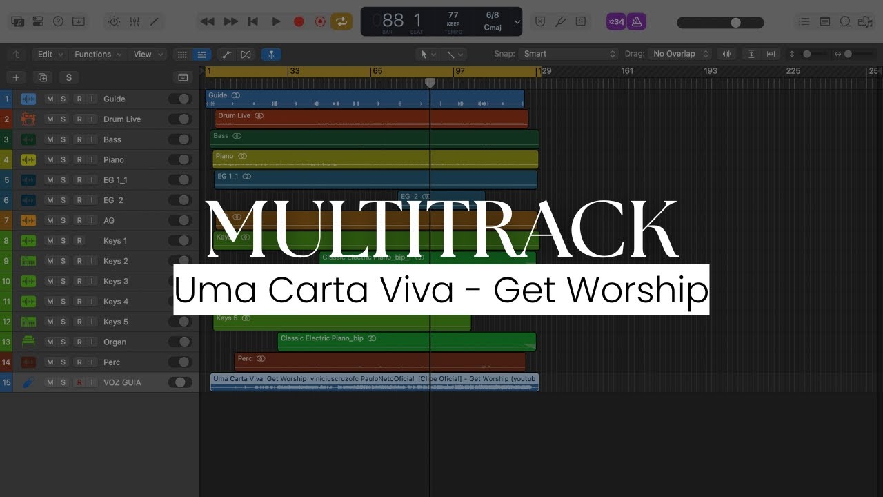 Multitrack Uma Carte Viva - Get Worship