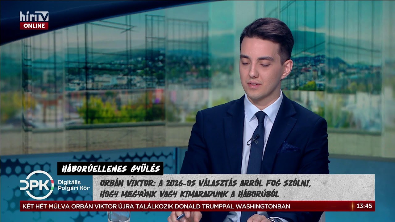 DPK - Háborúellenes gyűlés: Szombathely - élő közvetítés - HírTV