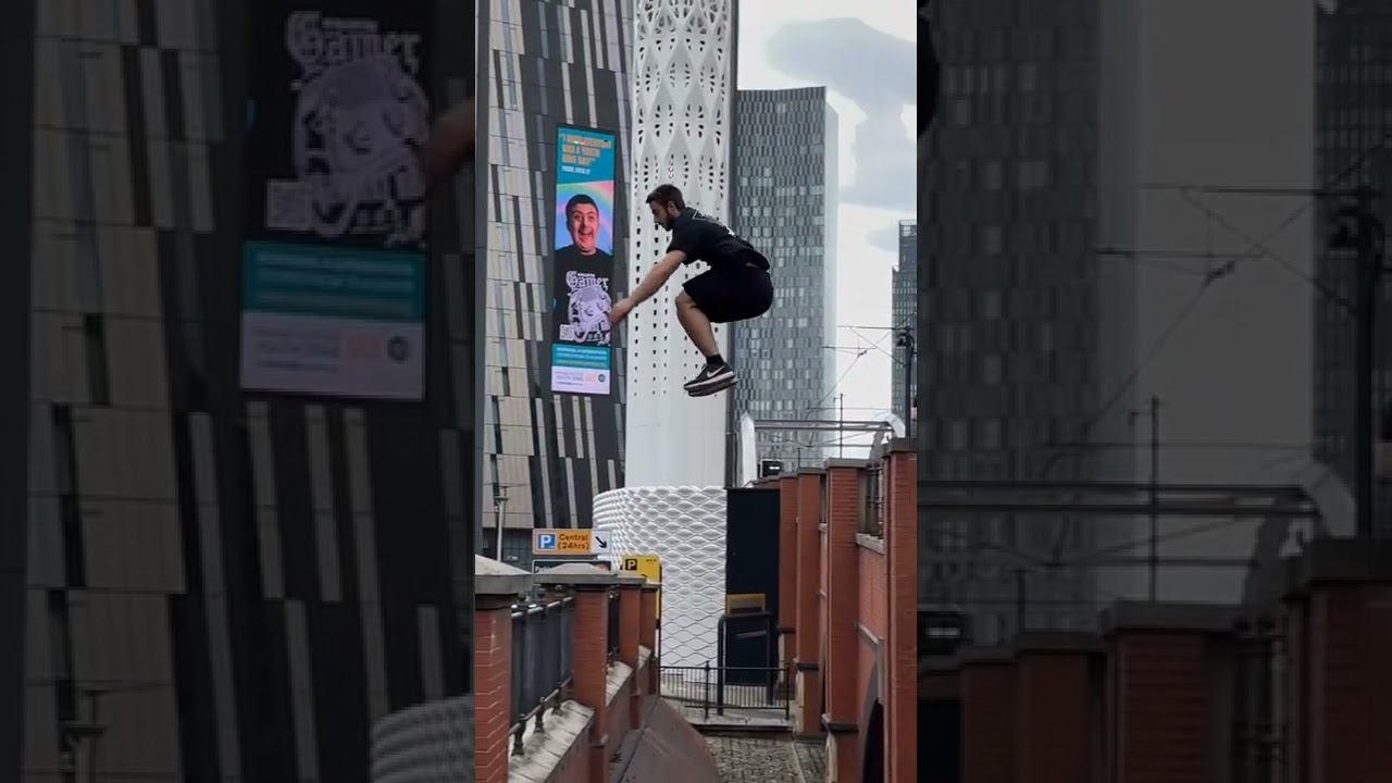 jump with consequence #jump #parkour #shorts #manchester #precision #consequence #deathdrop #stunt