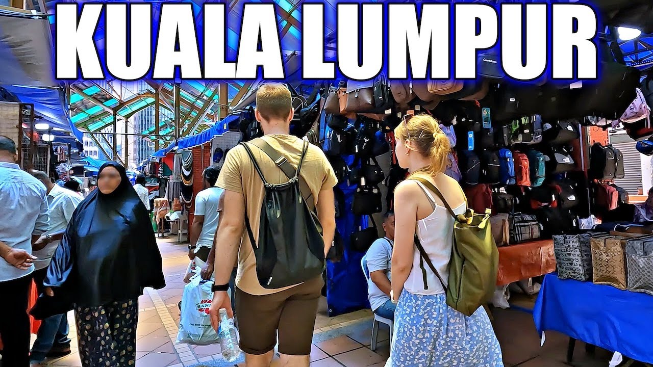 Jalan Masjid India & TAR Kuala Lumpur. Malaysia Walking Tour 4K