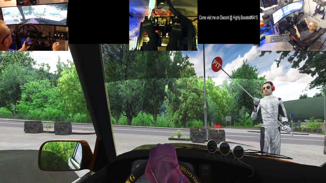 Sim drifting!! Sic RIG!  PiMax 5K Super for most games. Awesome people!!  Sliding starts@7:22 mark!!