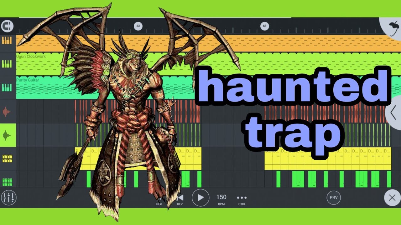 haunted trap beat in FL Studio Mobile_[Mobile Studio]_2021