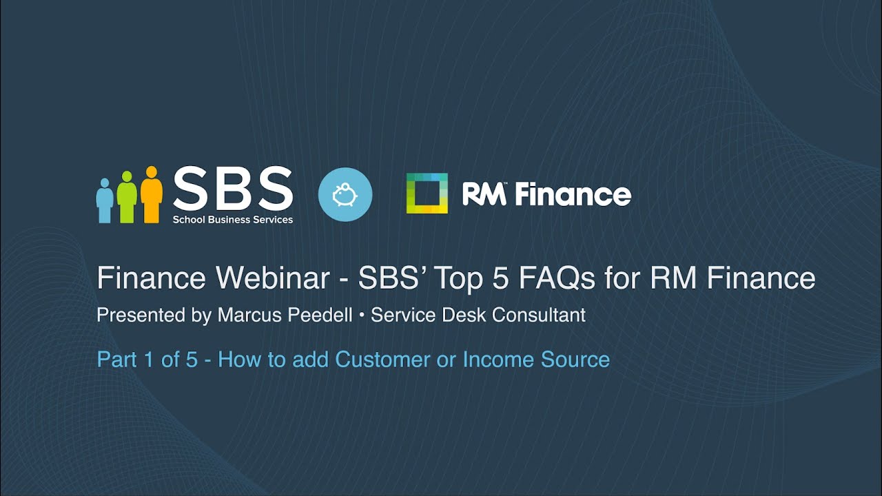 SBS' Top 5 FAQs for RM Finance