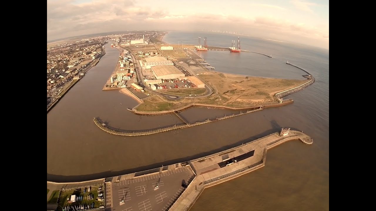 Gorleston Sea Front to Great Yarmouth - An Aerial View