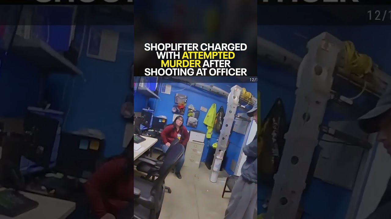 Shoplifter charged with attempted murder after shooting at officer
