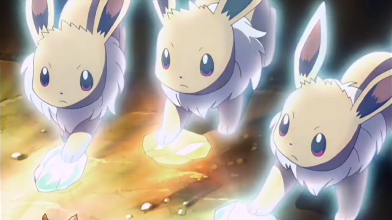 3 Eevee Evolve at the Same time || Rare Occurrence
