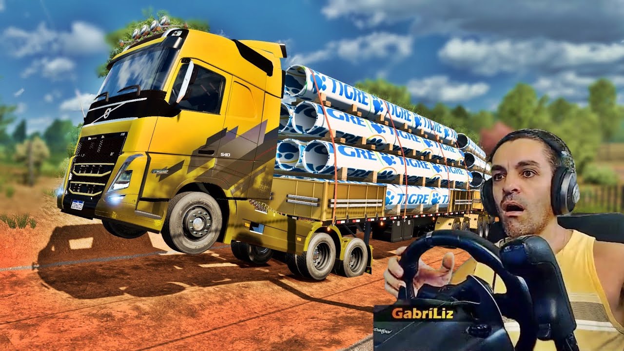 VOLVÃO EMPINOU VÁRIAS VEZES E QUASE ME ABANDONOU - Vida de Caminhoneiro 291 - Euro Truck Simulator 2