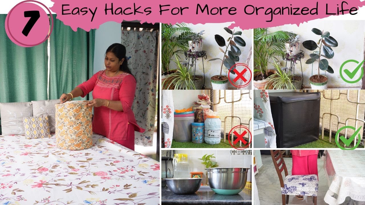 7 Brilliant Home & Kitchen Hacks For More Organized Life | No Cost Hacks | Space Saving Ideas