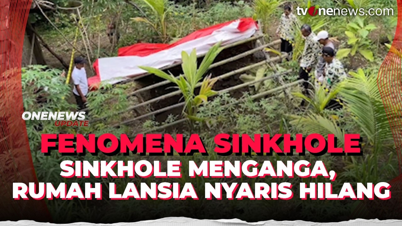 Hujan Deras dan Dentuman Keras, Sinkhole Terbentuk di Kulon Progo | OneNews Update