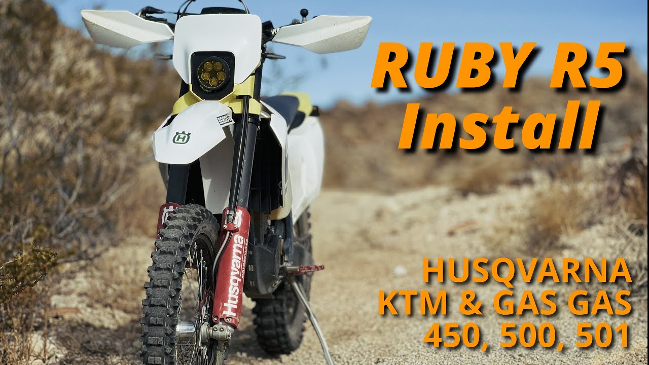 Husqvarna FE501 Ruby R5 Headlight Install
