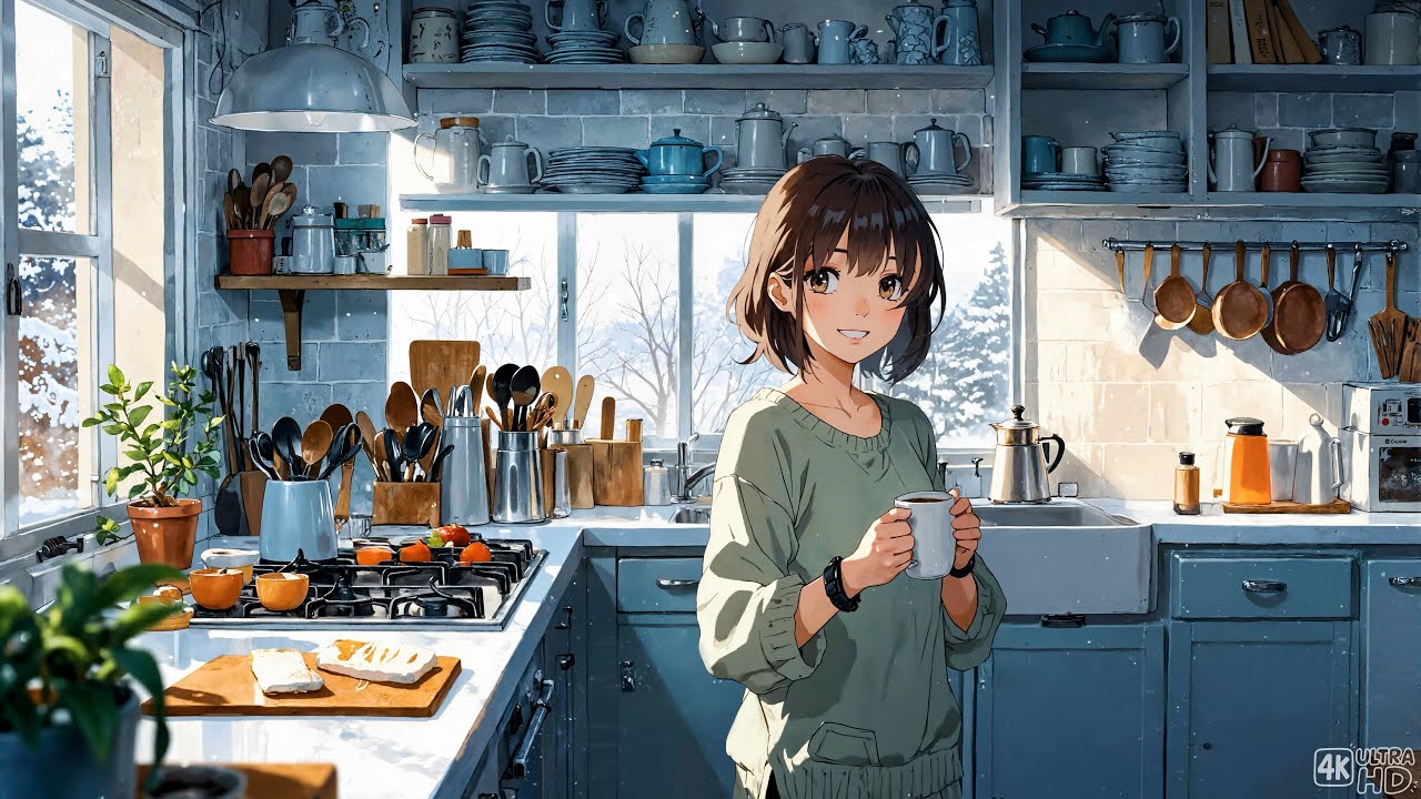 Peaceful Winter Morning ☕ A Cup Of Coffee To Start Your Day With Peace ☕ Lofi Morning Vibes