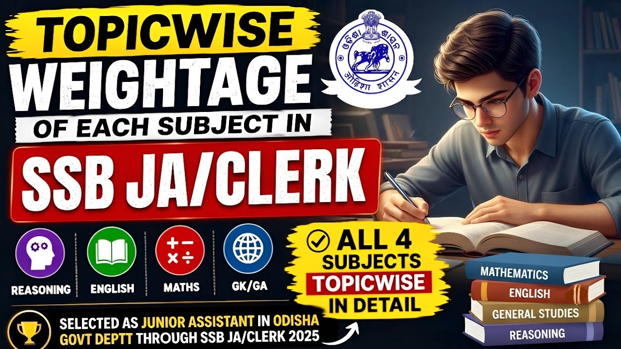 🚀SSB Junior Assistant/Clerk 2026 Exam Date | Strategy+PYQs | Odisha SSB JA/CLERK | Solution Routes 
