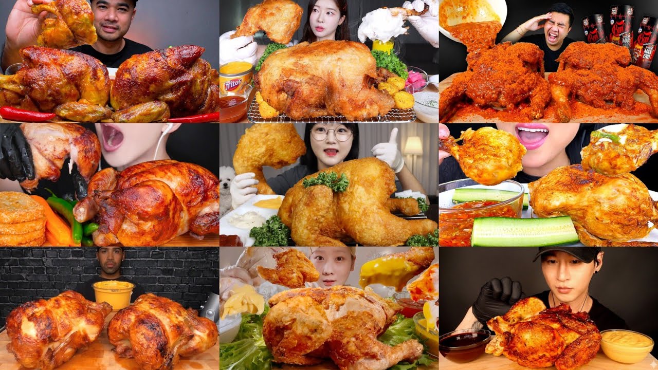 2× SPEED EATING SOUND | MUKBANG  WHOLE CHICKEN COMPILATION | ASMR MUKBANG |  SPEED MUKBANG