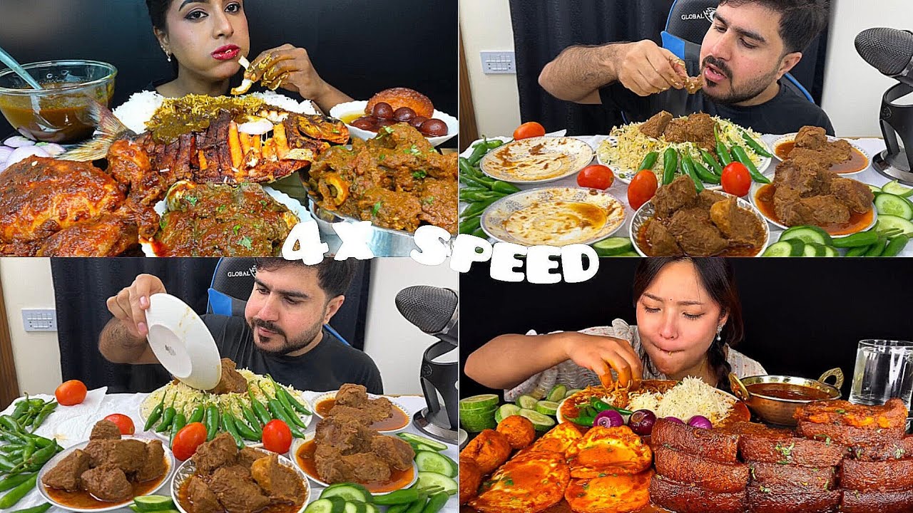ASMR: Eating Spicy Boneless Lamb Curry egg curry 