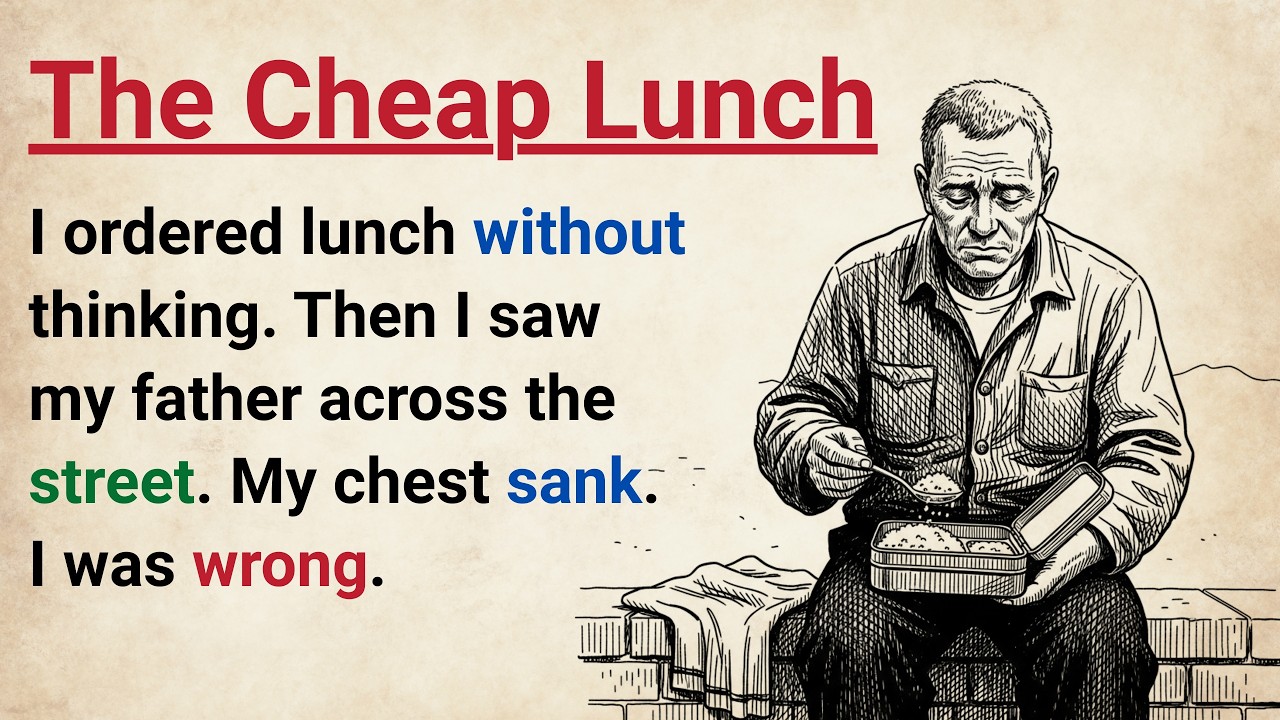 Learn English With Story 🔥 The Cheap Lunch | Level 3 English Listening & Speaking Practice