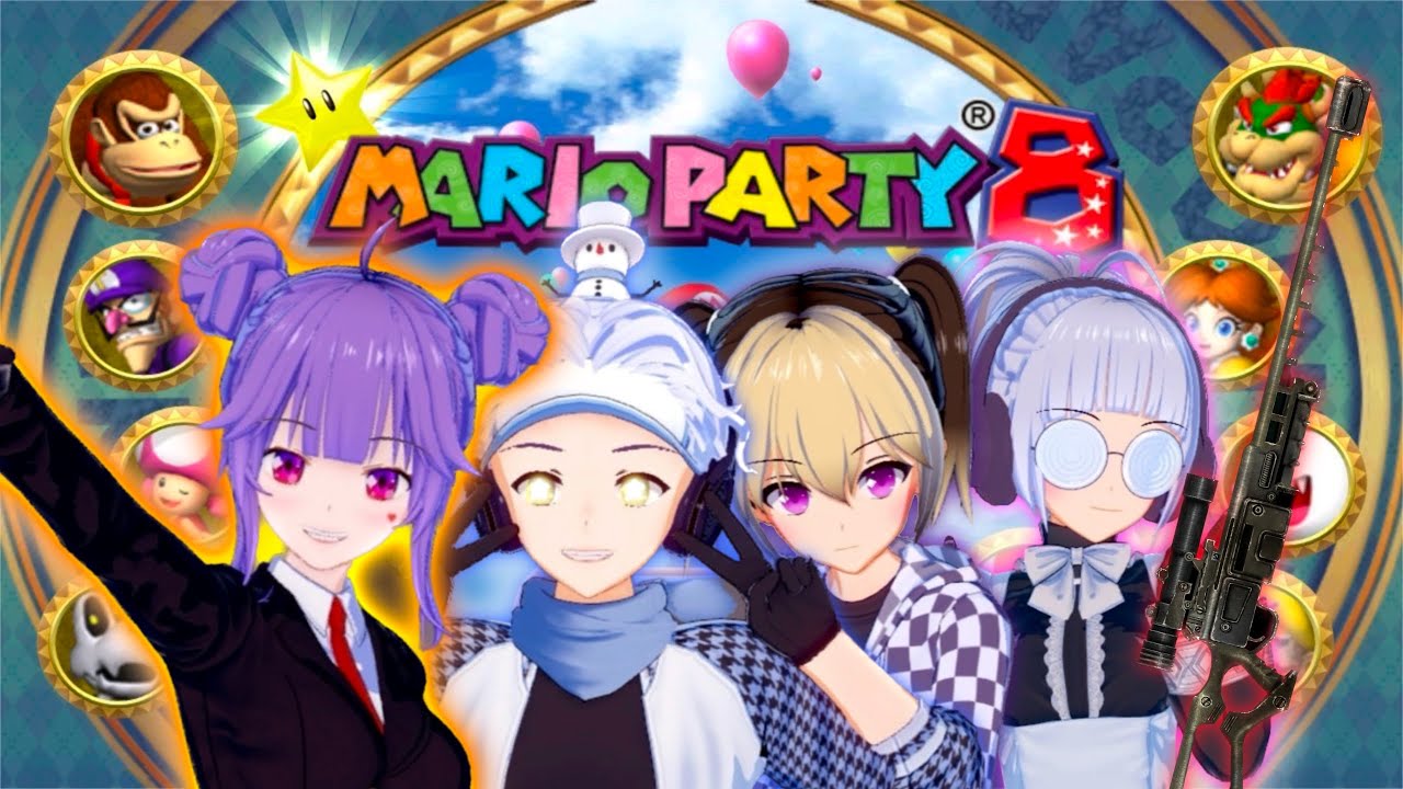 SenpAI играют в ХАОТИЧНУЮ игру Mario Party 8!