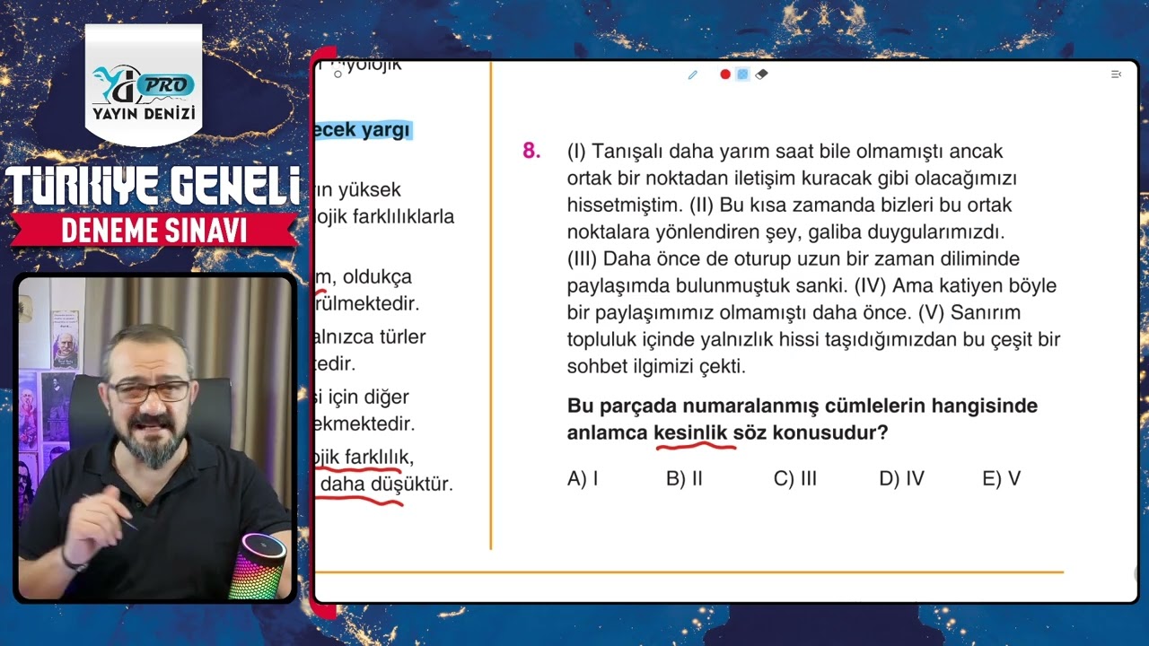 Türkiye Geneli Deneme Sınavı TYT Türkçe | Son MSÜ Provası