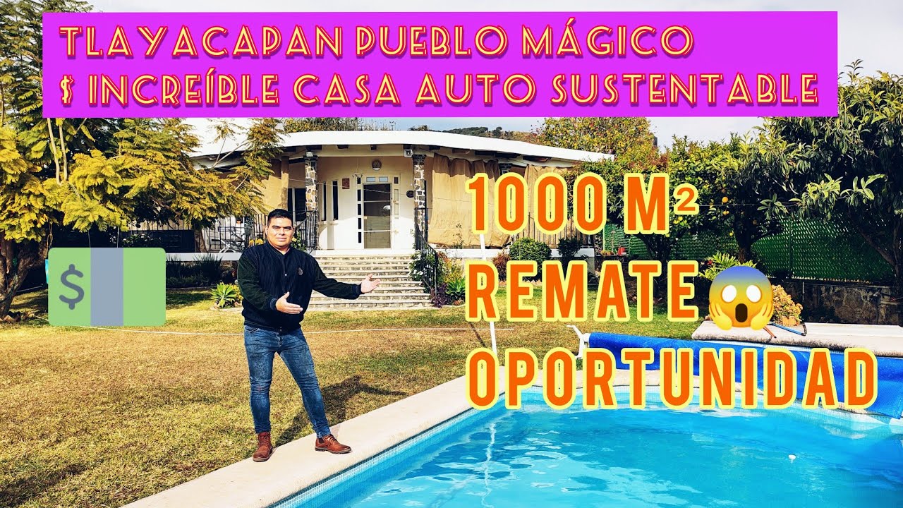 INCREÍBLE $ CASA AUTOSUSTENTABLE *OPORTUNIDAD* 😱 EN TLAYACAPAN PUEBLO MÁGICO