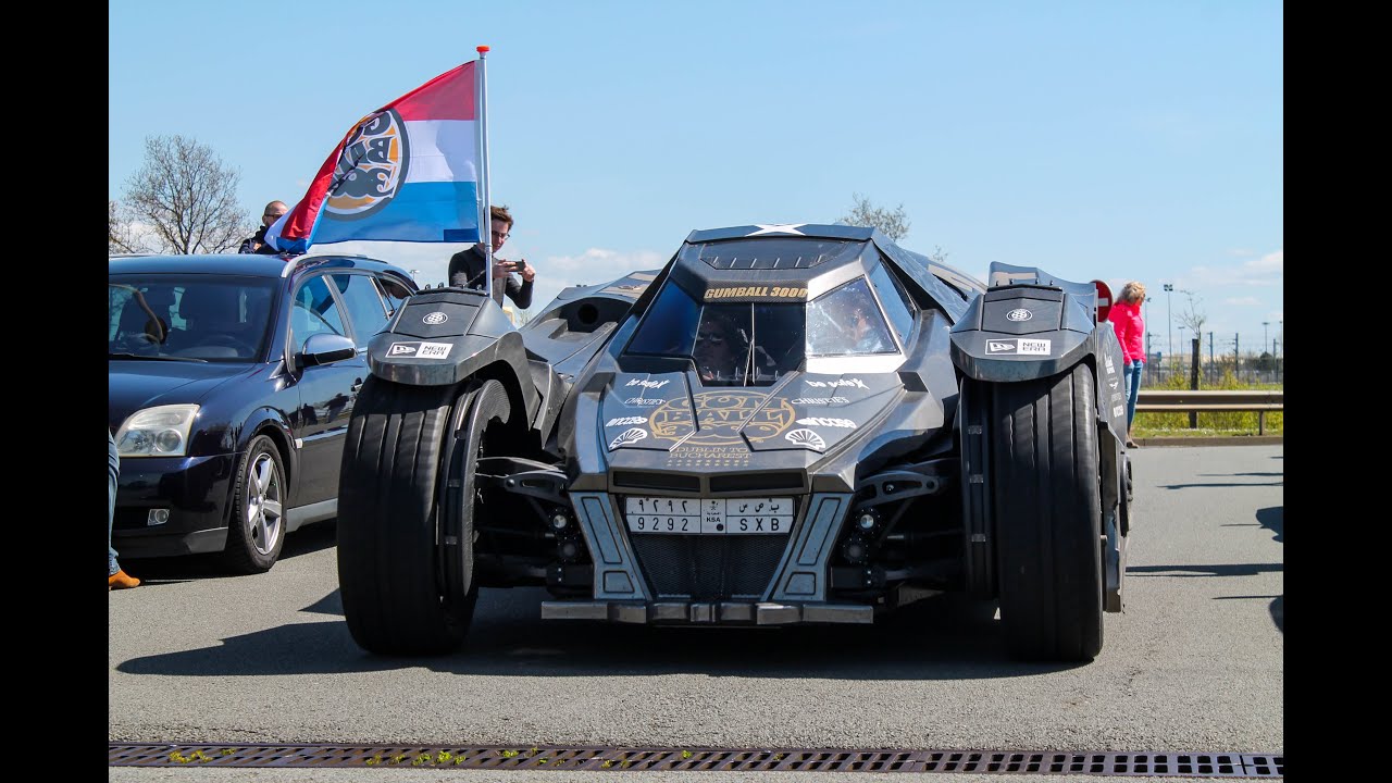 Batmobile Team Galag revs, start up, ... | Gumball 3000 2016