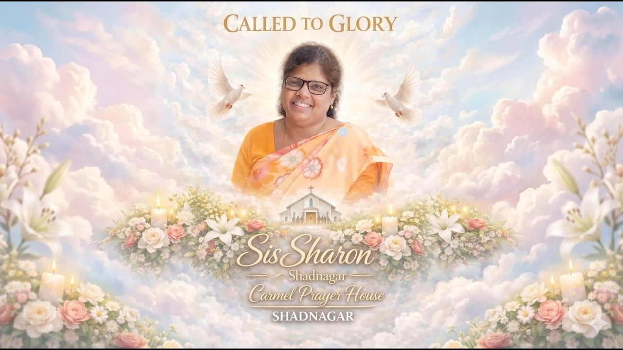 HOME CALL OF SIS.SHARON || WIFE OF BRO.LAZAR (14-04-2026)  II CARMEL SHADNAGAR, HYD