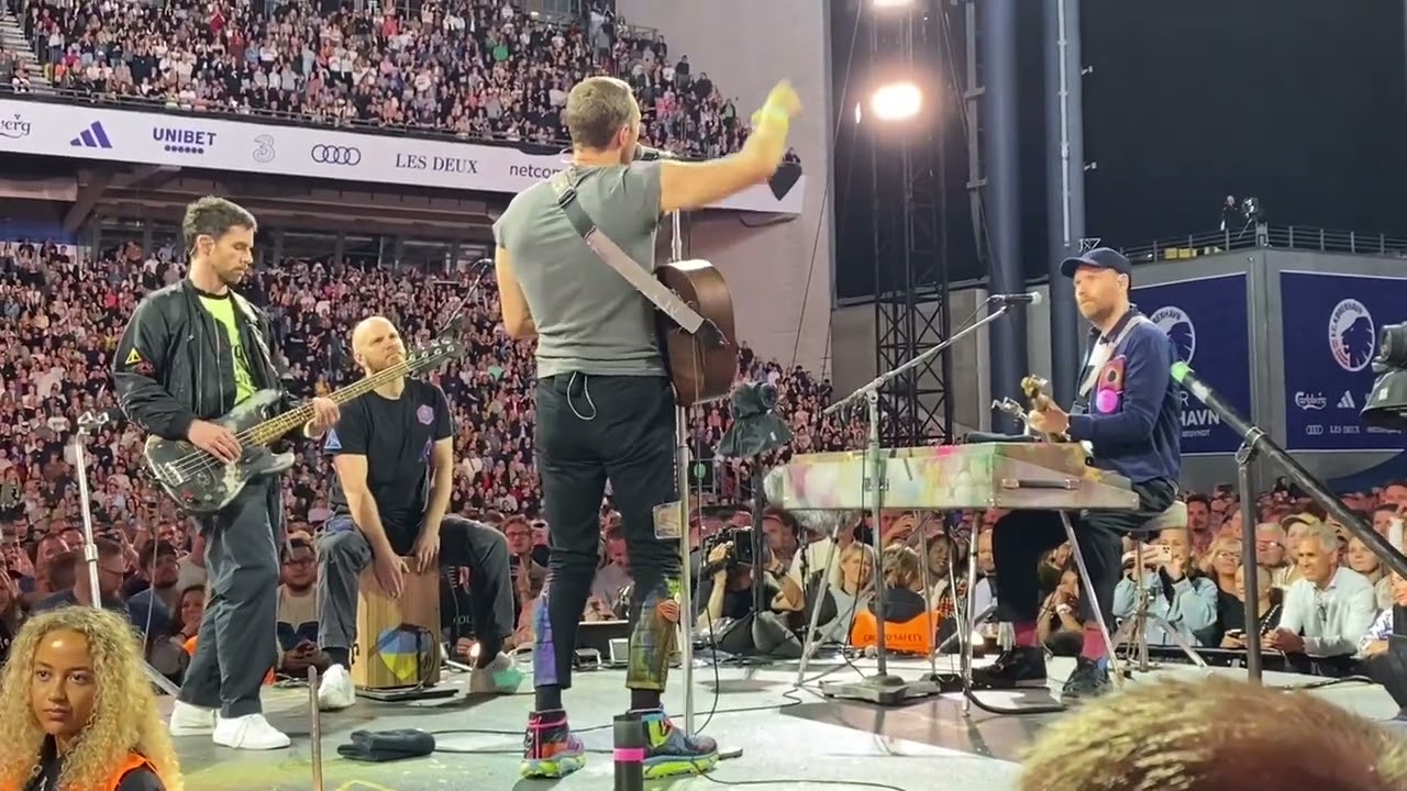 @coldplay live parken Copenhagen July 2023