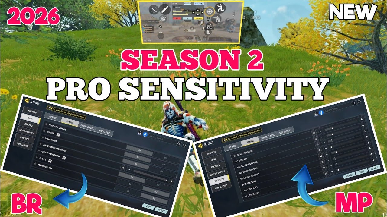 Best PRO Sensitivity Settings in CODM! (Season 2) | codm br settings | call of duty mobile | codm br