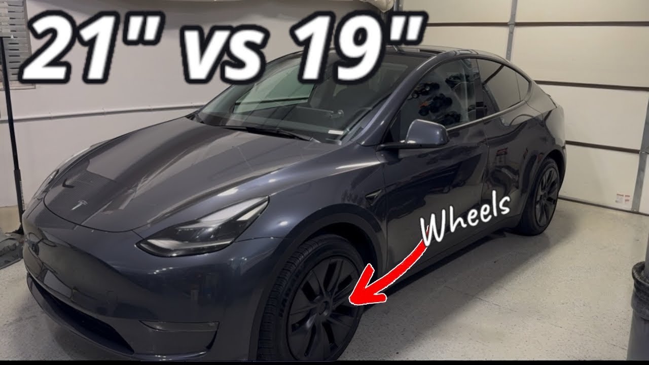 Tesla Model Y Long Range Wheel Swap From 21