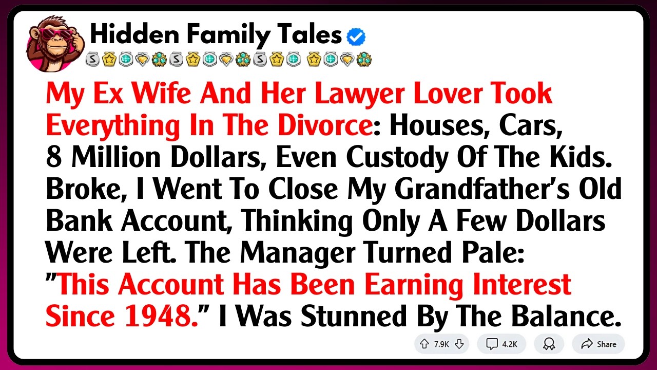 My Ex Wife And Her Lawyer Lover Took Everything In The Divorce: Houses, Cars, 8 Million Dollars,...