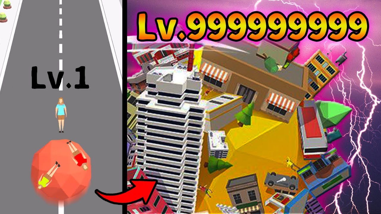 全てを巻き込む塊をどんどん大きくして最強の1位を目指す広告のゲームやってみた | スマホゲーム Big Big Baller ビッグビッグボーラー