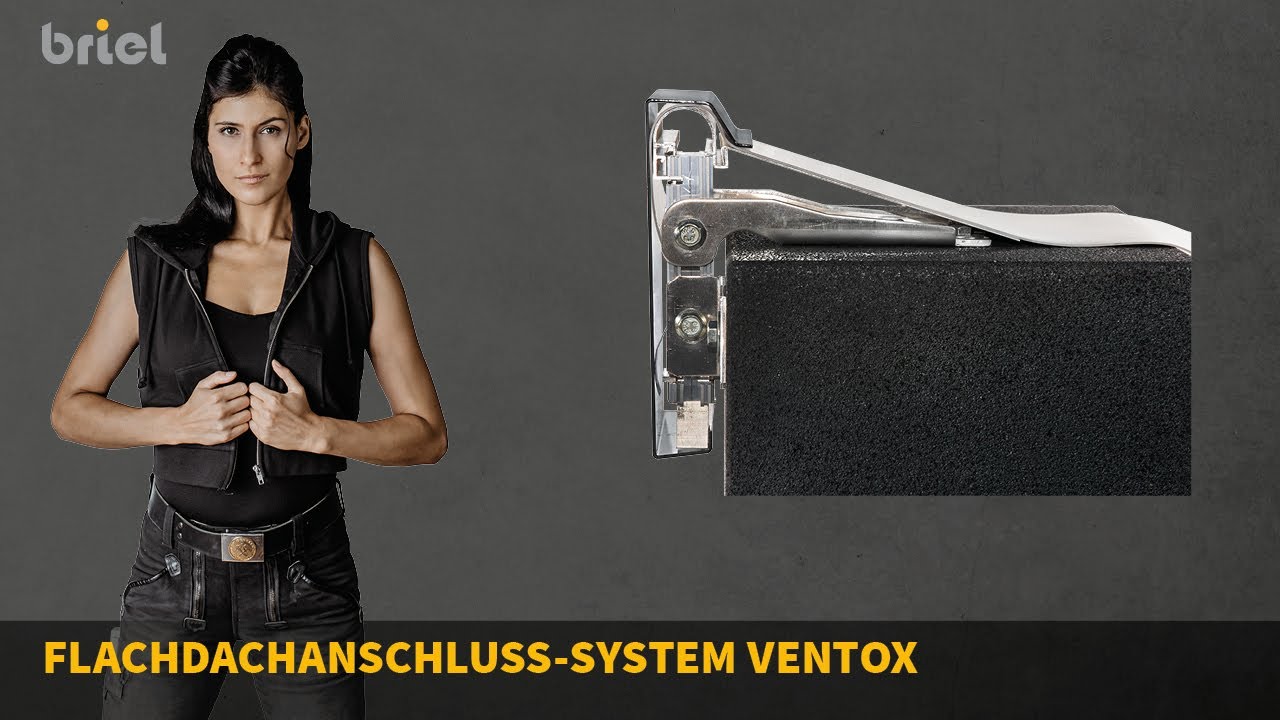 Flachdachabschluss-System Ventox Montage