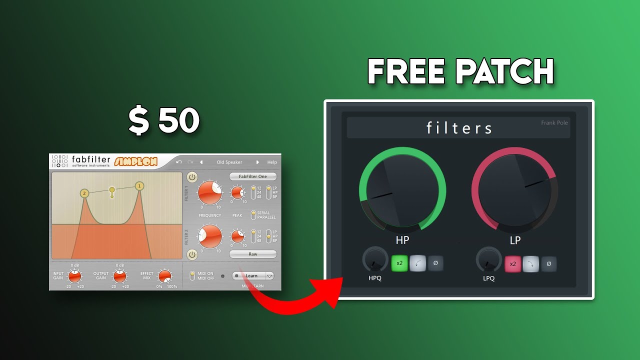 Don't buy filter plugins. Save $50 and use this patch. [FREE DOWNLOAD]