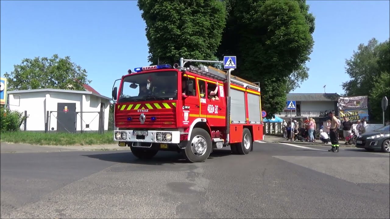 Przejazd alarmowy 63 wozów! 8. Wojewódzkie Pokazy i Parada Wozów Strażackich w Ciechocinku!