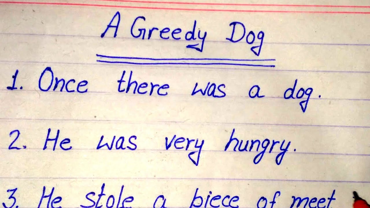 10 lines story on a greedy dog // A greedy dog story with moral