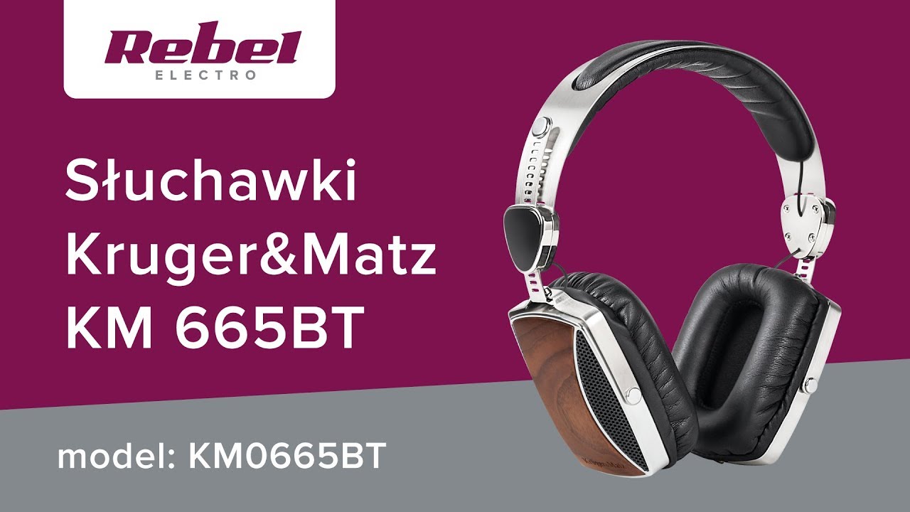 Słuchawki nauszne Kruger&Matz KM 665BT - UNBOXING