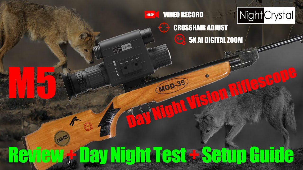 NightCrystal Megaorei M5 Night Vision Scope Review | Day & Night Field Test + Full Setup Guide