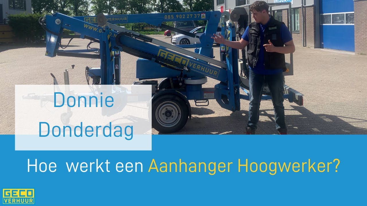 Hoe werkt een Aanhanger Hoogwerker? | Uitleg over Aanhanger Hoogwerker | GECO Verhuur