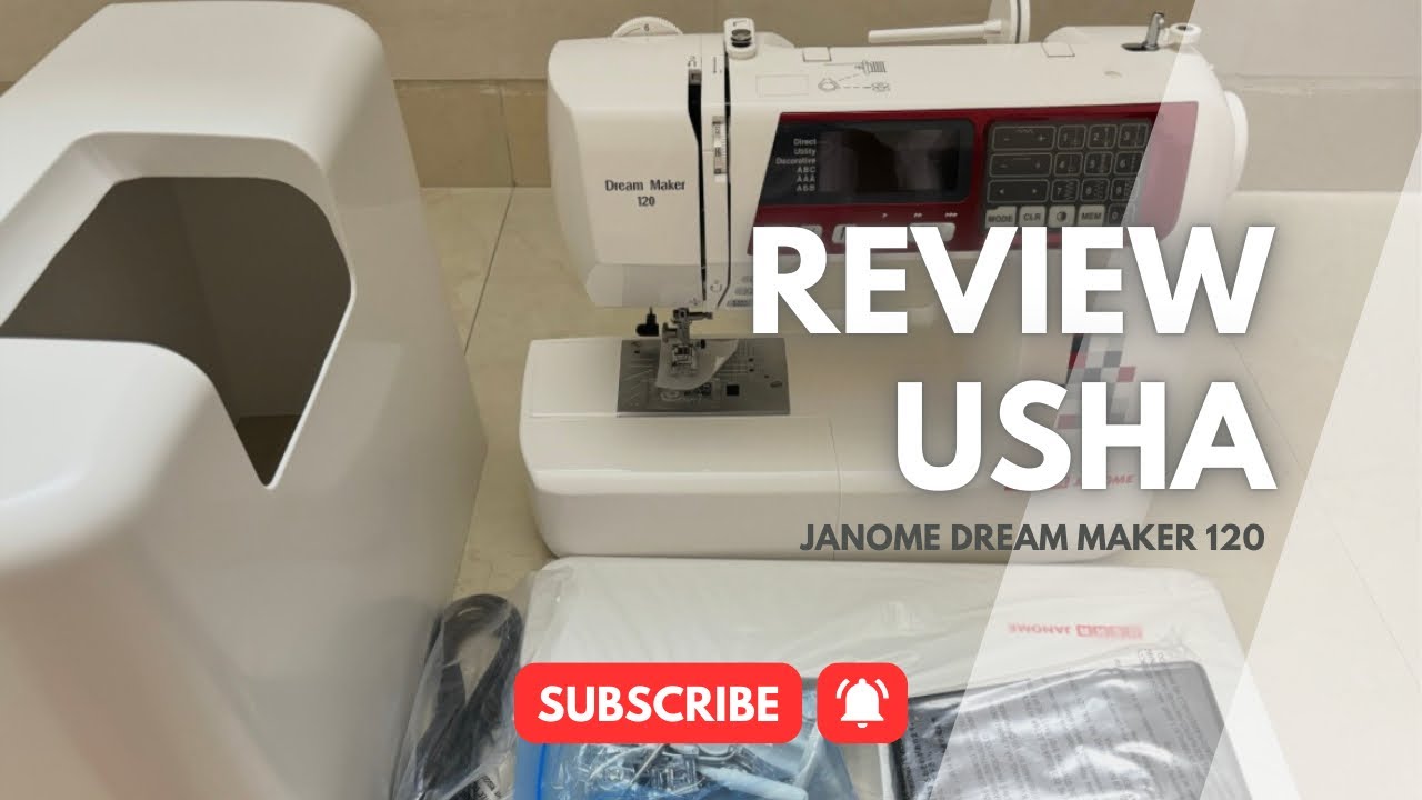 USHA JANOME - DREAM MAKER 120 STITCH Automatic Swing Machine review #enjoy #review #stitch #machine 
