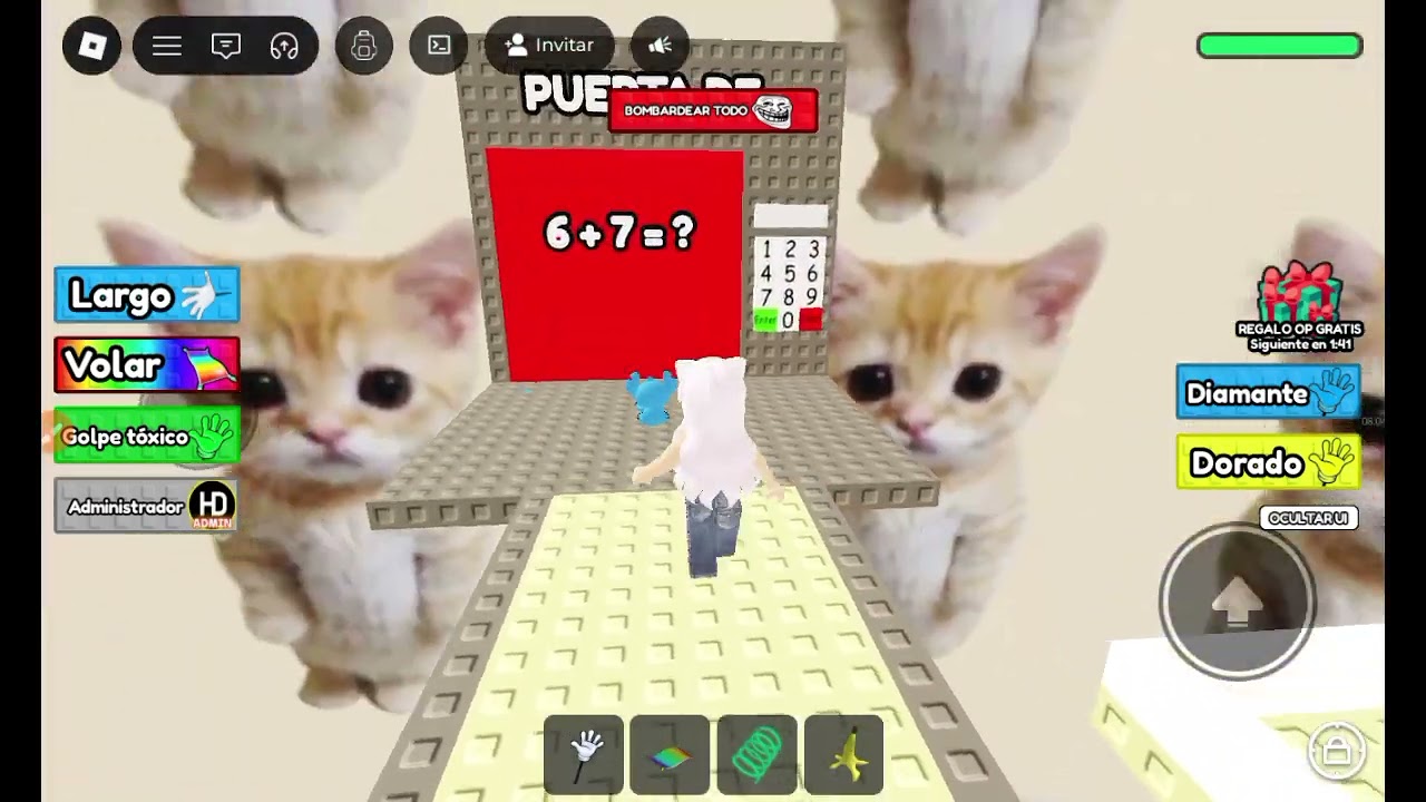 Explorando la torre del gatito miau miau en Roblox 🐈‍⬛🐈
