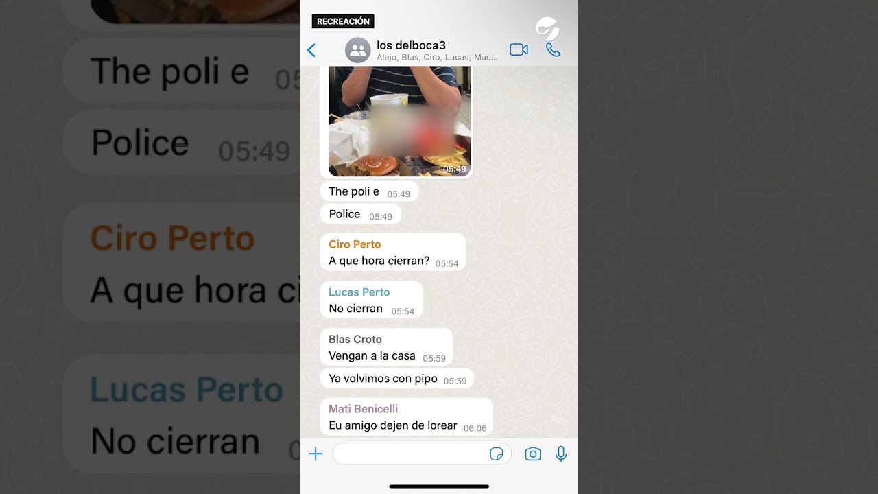 El ESPELUZNANTE CHAT de los RUGBIERS minutos despu&eacute;s del ASESINATO de FERNANDO B&Aacute;EZ SOSA