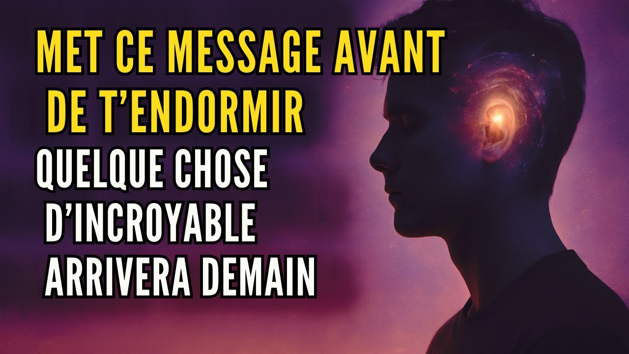 Mets Ceci Avant de Dormir et Quelque Chose d’Incroyable se Produira Demain