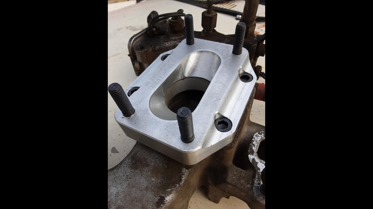 Making a Weber DGV to Jeep manifold adapter
