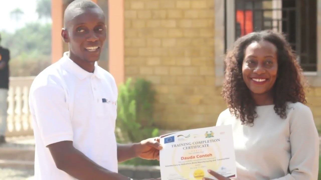 GIZ EPP IV TRAINS 60 YOUTH ON HYDRAFORM BRICKMAKING AND CONSTRUCTION WORK