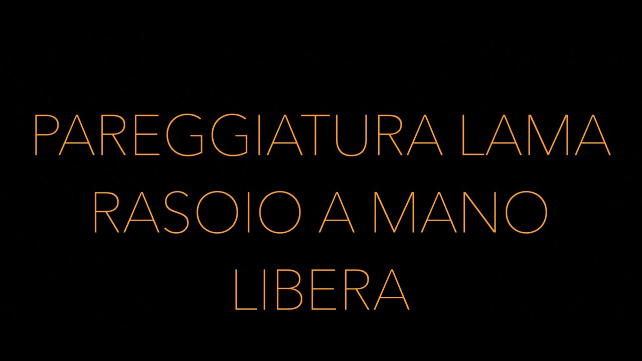 Pareggiatura lama del rasoio + affilatura su belga e rifinitura su ardesia