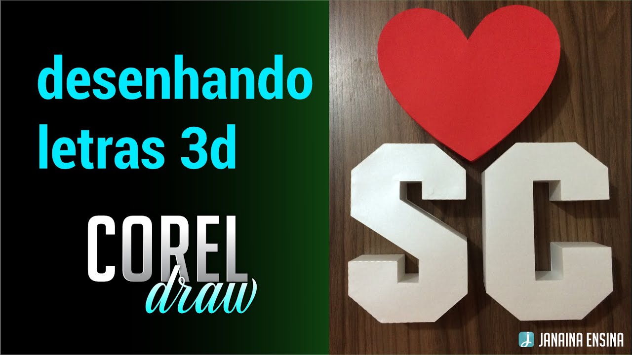 Como fazer letras 3D? Desenho, impressão e montagem! | Passo-a-passo completo
